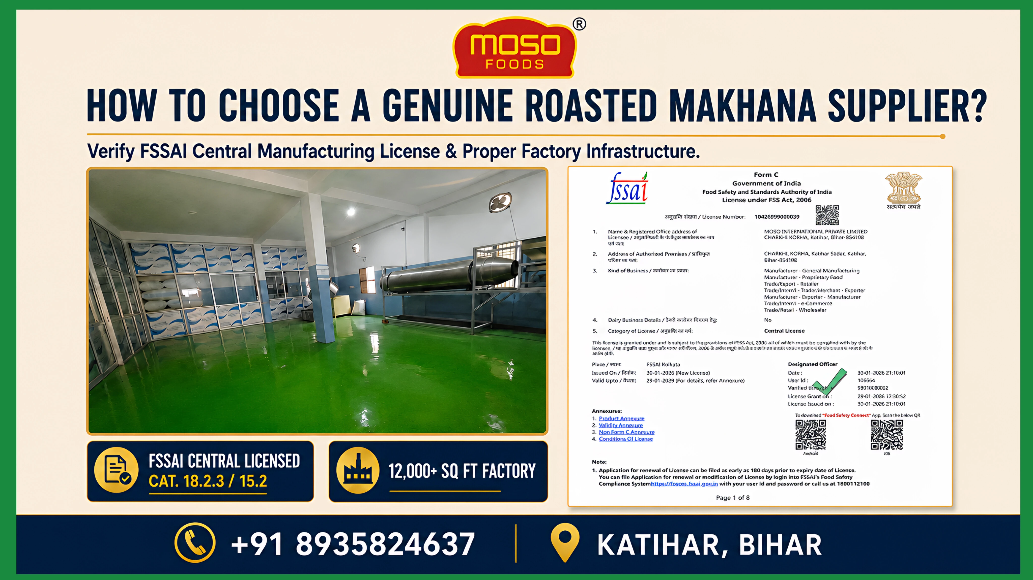How to Find a Genuine Roasted Makhana Supplier in Bihar India