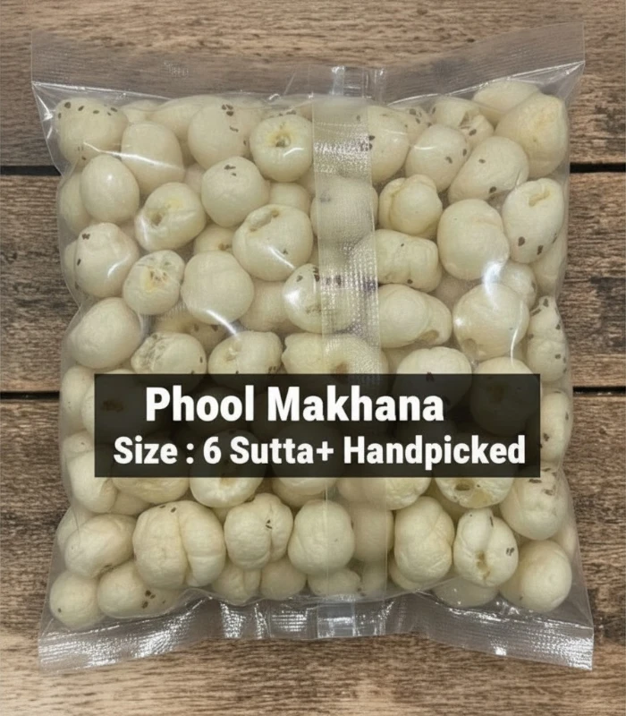 MOSO 6 Sutta+ Handpicked Premium Raw Makhana – Export Quality